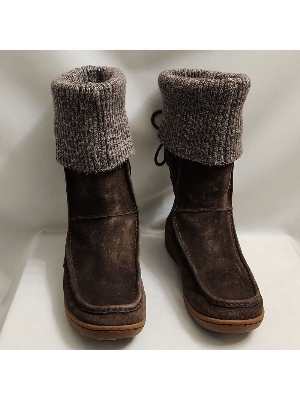 The North Face Alana Mid Knit Suede Fold-over Winter Boots (W Size 7)